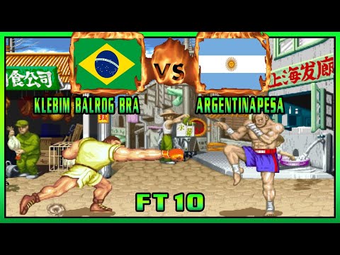 Stteet Fighter 2: Champion Edition - KLEBIM BALROG BRA (BRA) VS (ARG) ARGENTINAPESA [Fightcade/FT10]