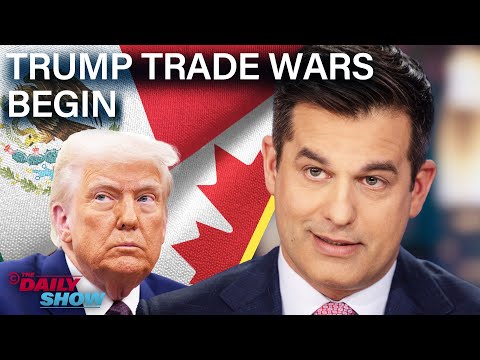 Trump’s Canada & Mexico Tariffs Hike Up Prices, While GOP Blames Biden for Economy  | The Daily Show