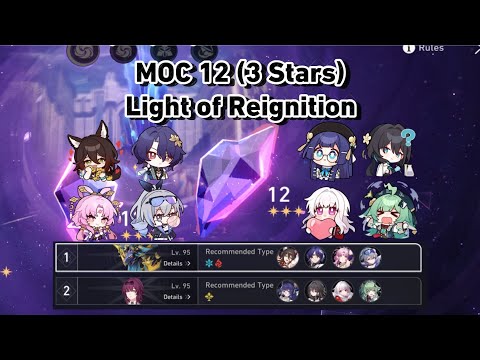 [HSR] MOC 12 (3 Stars) 8 Turns Scuffed | Memory of Chaos Light of Reignition | Honkai Star Rail 1.6