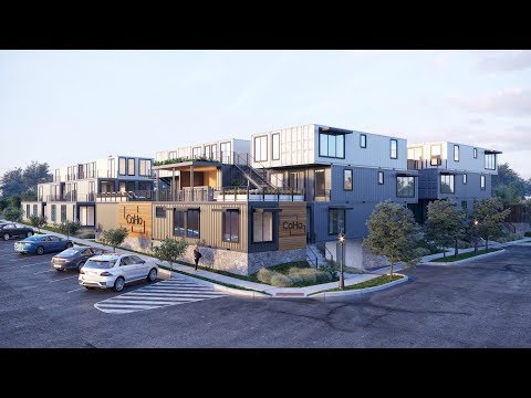 Shipping Container Apartments in Fort Worth