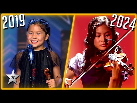 All Grown Up! Adorable Young Violinist RETURNS to Got Talent!