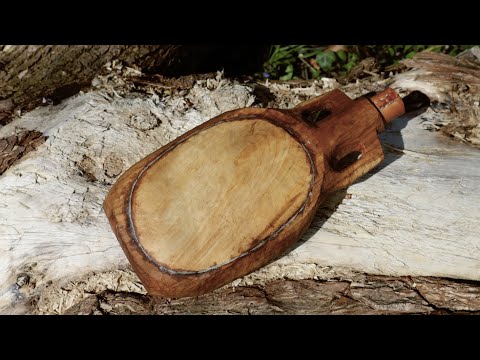 Hand Carving an Apple Wood Water Bottle or Travelling Flask - Part II | Anglo-Saxon Green Woodwork