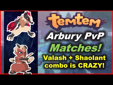 Why is PvP so much FUN?! - Temtem Arbury PvP & Competitive Matches - Valash + Shaolant go brrr