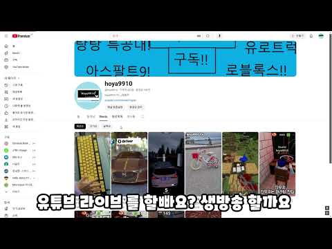 260명 구독자 감사드립니다 (구독자 천명 되면 생방 할까요 라이브 방송 할까요?)