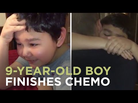 'Happiest tears ever' as 9-year-old finishes chemo