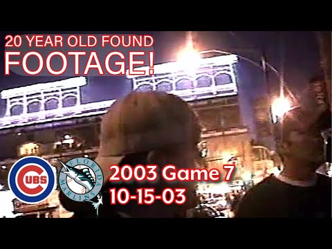 Forgotten Home Video! - 2003 Cubs vs. Marlins game 7 heartbreaker - Sheffield and Addison Footage