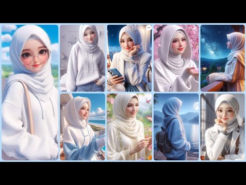 Aesthetic White Muslim Hijab Girl Dpz | Muslim Girl Anime Dpz | Hijabi Girl WhatsApp | Dpz For Insta