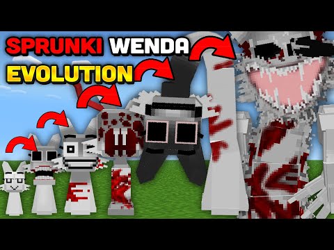 Minecraft But I Evolve SPRUNKI WENDA PHASE 1-9