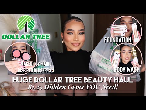 HUGE DOLLAR TREE BEAUTY HAUL 2024 ♡ $1.25 HIDDEN GEMS YOU NEED! | NEW Makeup & Skincare DUPE Finds!