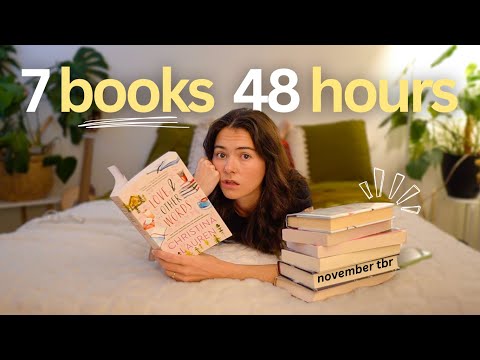 Can I finish my November TBR in 48 HOURS? READING VLOG