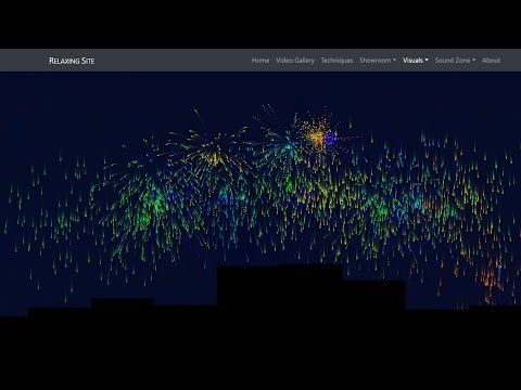 Live Vector City Fireworks at Night | HD Relaxing Screensaver