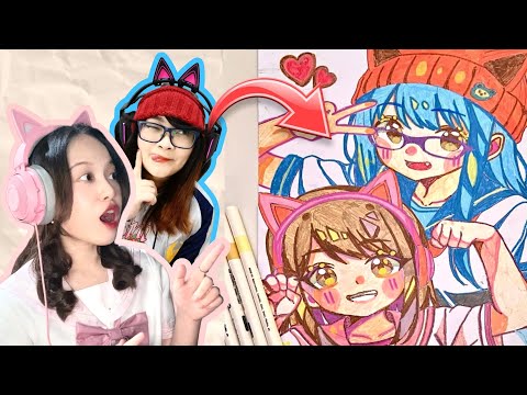 Aku & Nata Jadi Anime! [Fanny Tjandra Fanart]