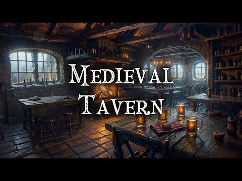 Entering a Medieval Tavern with a Warm Fireplace | Relaxing Medieval Fantasy Celtic Music