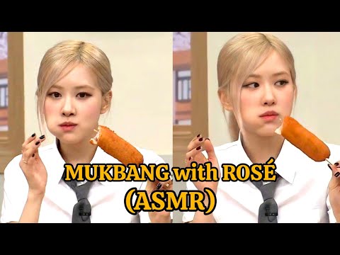 (ASMR) MUKBANG with ROSÉ🍜🌭🧁