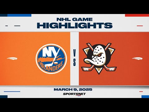 NHL Highlights | Islanders vs. Ducks - March 9, 2025