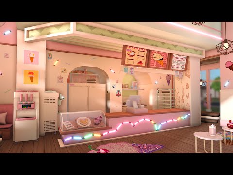 Building an Ice Cream Shop in Bloxburg w/ Anix & Faulty