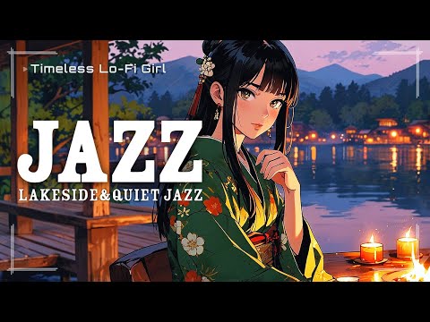 [Lakeside x Quiet Jazz] Warmth of Fire and Music by the Lakeside | Timeless Lo-Fi Girl