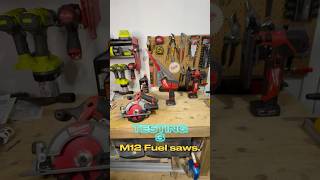 Testing THREE M12 Fuel Saws! + BONUS “saw” #m12 #m12fuel #milwaukeetools #toolreviews