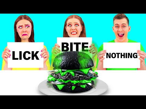 Bite, Lick or Nothing Challenge | Crazy Ideas To Cook by TeenTeam Challenge