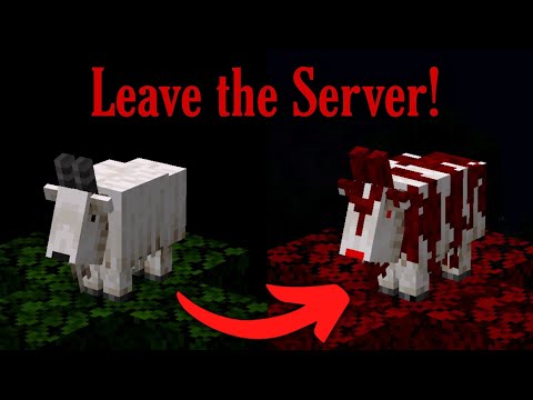 If you see a Goat killing mobs in your server,Leave before he kills you! (Minecraft Creepypasta)