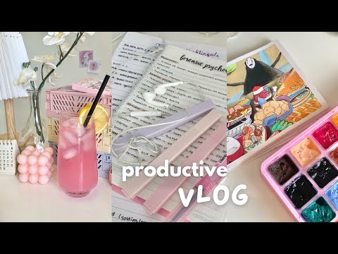 Productive vlog 🧸life of a student, artist, and YouTuber, cooking pasta, summer glowup, ft. Filmora