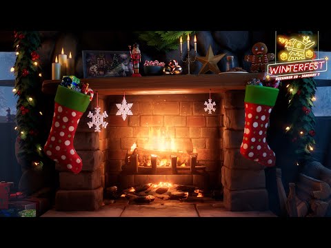 Fortnite Winterfest Yule Log