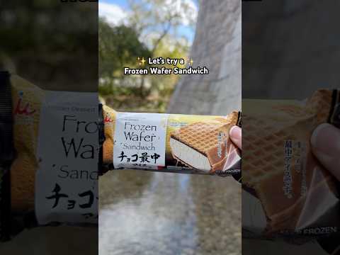 ✨let’s try a frozen wafer ice cream sandwich 🍦🤍✨ #disney #disneyworld #epcot #food  #japan