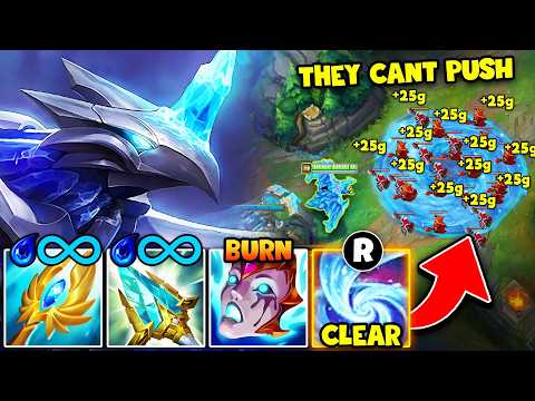 Anivia but I have infinite wave clear and they can never push... (THIS IS BRAINLESS)