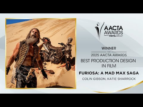 Chris Alosio & Sharon Zeeman present Furiosa: A Mad Max Saga Best Production Design in Film