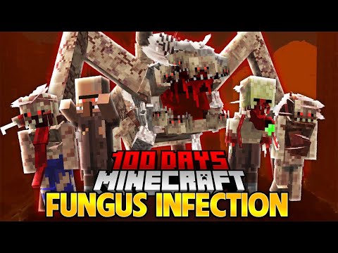 I Survived 100 Days In FUNGAL APOCALYPSE Minecraft