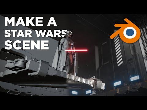 How To Make A Star Wars Scene | Blender 2.9