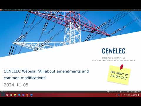 CENELEC webinar - all about amendments and common modifications.