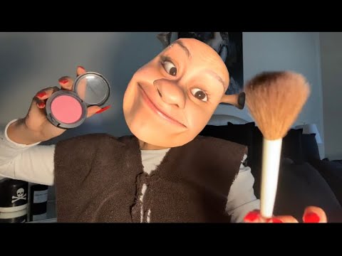 ASMR~ Shrek does your makeup 💚(personal attention & ogre sounds)