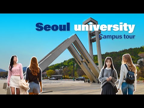 🌸🌸 Seoul University Campus Tour | 4k HDR | KOREA cherry blossom