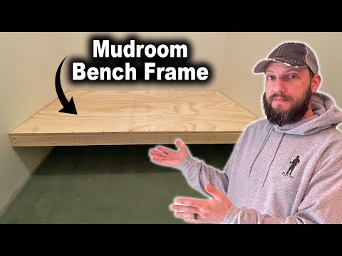 How to Frame a Floating Bench Seat Frame | Platform For Built-In Cabinets