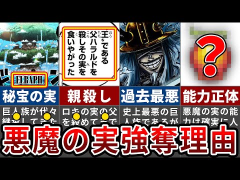 【ワンピース1130話】巨人族の秘宝の悪魔の実とは？ロキが父親を殺してまで奪った悪魔の実の正体【ゆっくり解説】