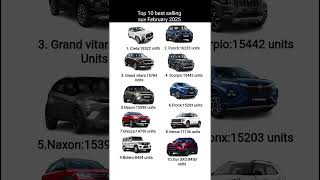 Top 10 best selling # Suv #February #month 2025.