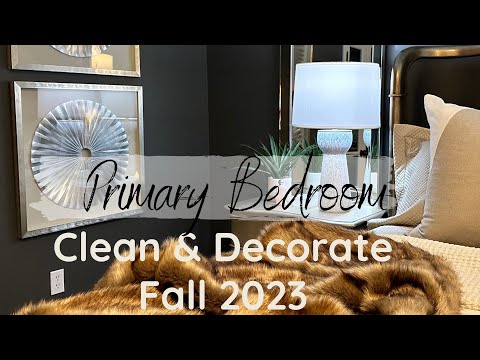 NEW HOME VLOG | Clean & Decorate Primary Bedroom Hacks Lighting Tricks