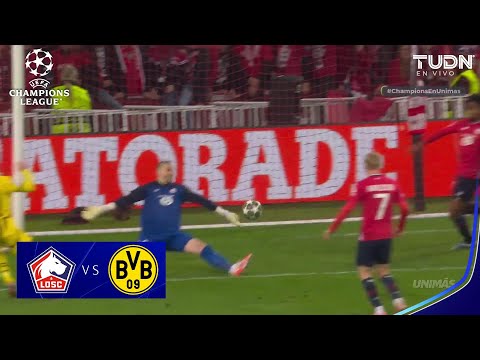 ¡La SACA en la línea! Ribeiro evita el gol | Lille 1-0 Dortmund | UEFA Champions League 24/25 | TUDN