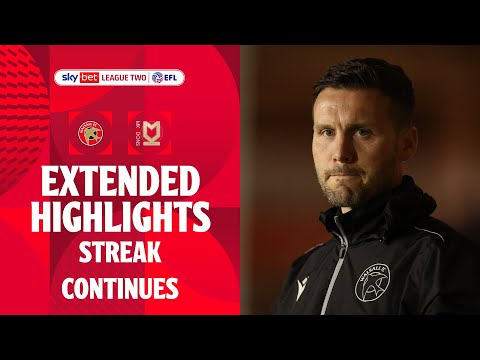 STREAK CONTINUES! | Walsall v MK Dons extended highlights