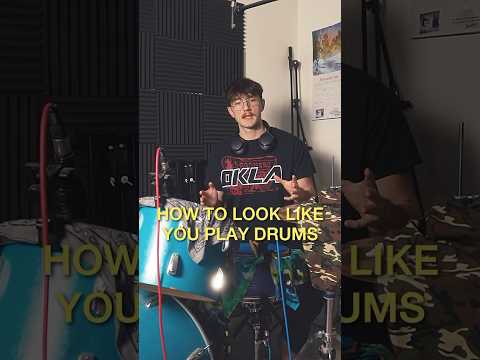 How to look like you actually play drums #drums #drummer #drumming #drumtechnique #drumtutorial