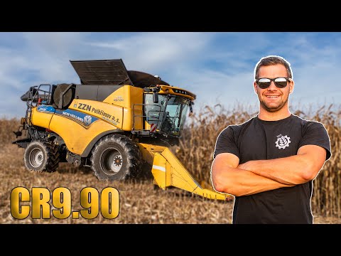 FARMVlog #148 - S Michalem sklízíme kukuřici na zrno s Kombajnem New Holland CR9.90 | ZZN Pelhřimov