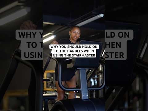 Should you hold onto the handles when using the stairmaster? #gym #fitness #wilsoncoaching