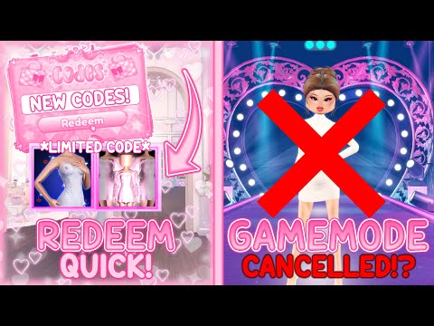 *NEW CODES!!* Style Showdown gamemode CANCELLED!! *LIMITED CODES* Dress to impress valentines update