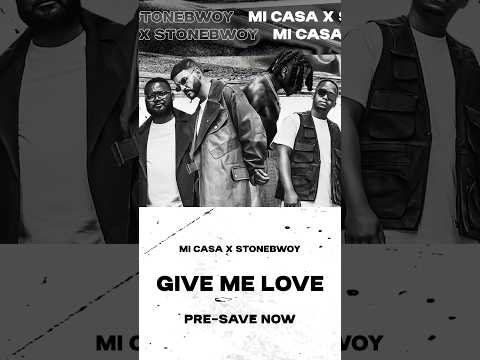 This one is special. We made this song in 24hrs. Give Me Love w/ Stonebwoy ~ out this Friday 🖤