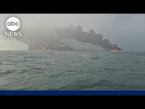 Man arrested in connection with fiery tanker ship collision in North Sea: Police