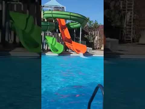 Proof that orange slide in royal garden beach hotel in Türkey is fast as hell