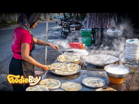 Famous Street Food Roti in Southeast Asia