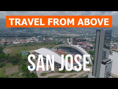 San Jose from drone | 4k video | Costa Rica, San Jose from above