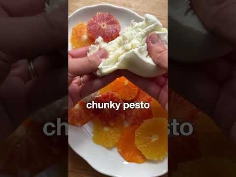 Citrus Mozzarella Salad With Pistachio Pesto